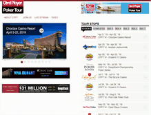 Tablet Screenshot of cardplayerpokertour.com